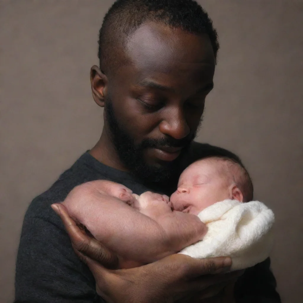 aitrending dark entertiy holding a newborn baby good looking fantastic 1