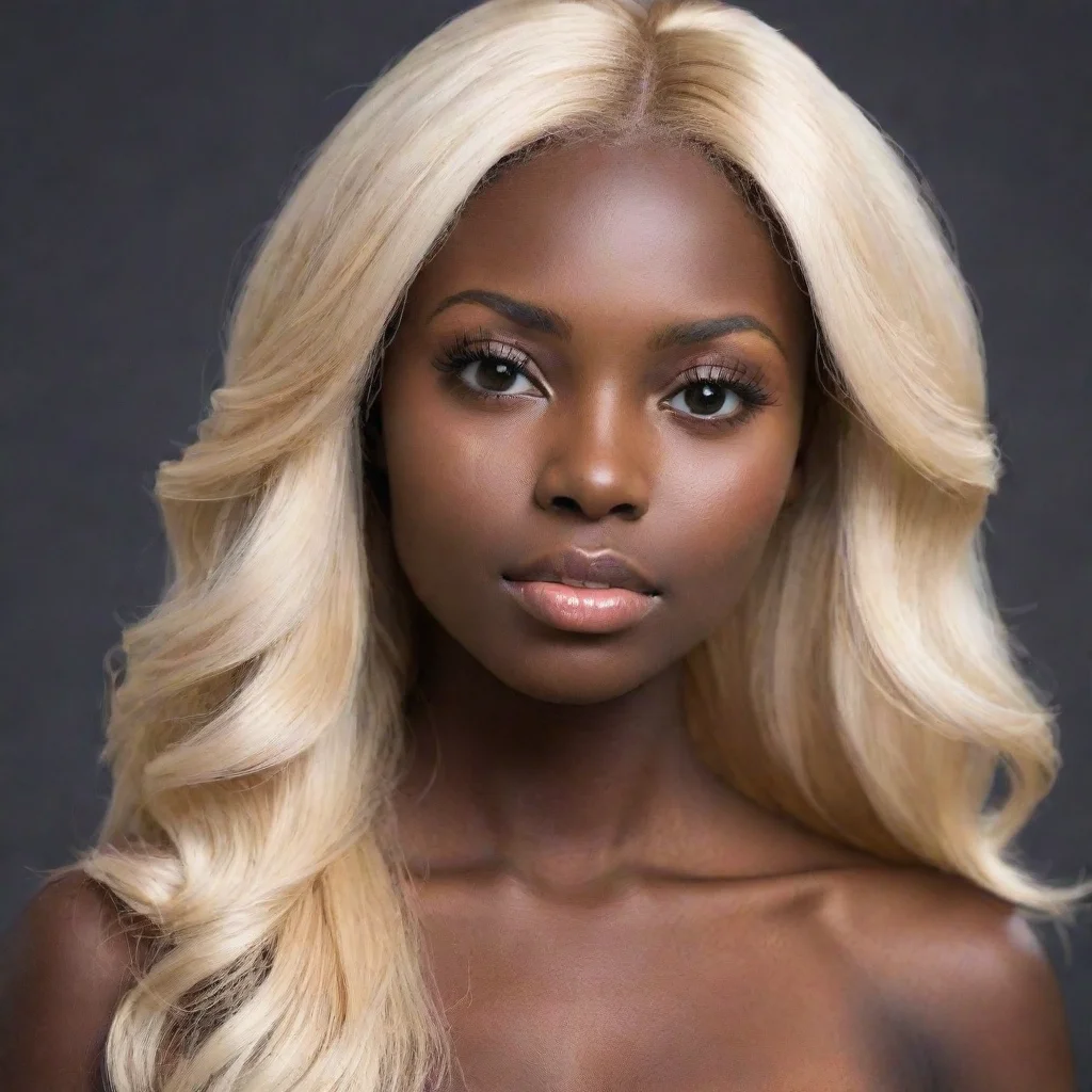 aitrending dark skin long blonde good looking fantastic 1