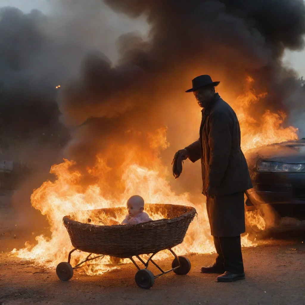 aitrending darkman setting a car on fire with a baby in a moses basket good looking fantastic 1