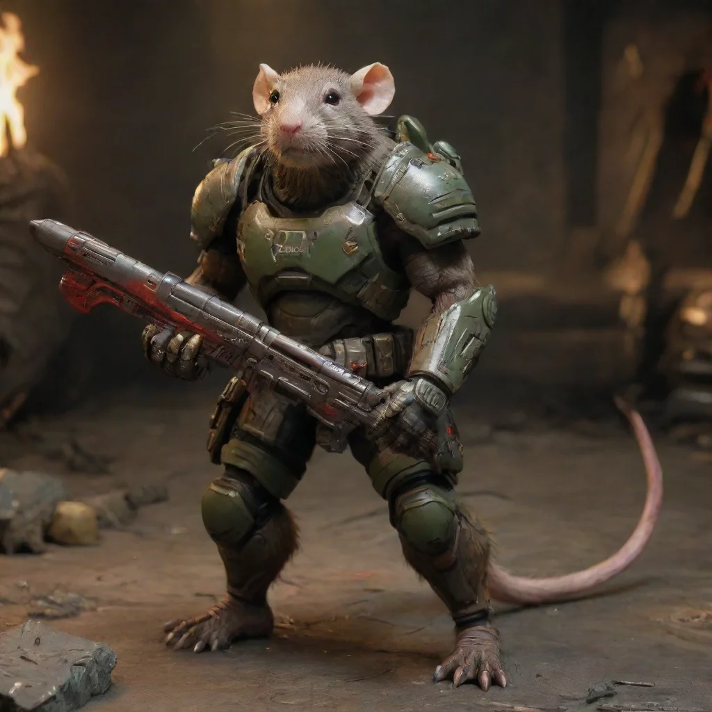 trending doom slayer rat good looking fantastic 1