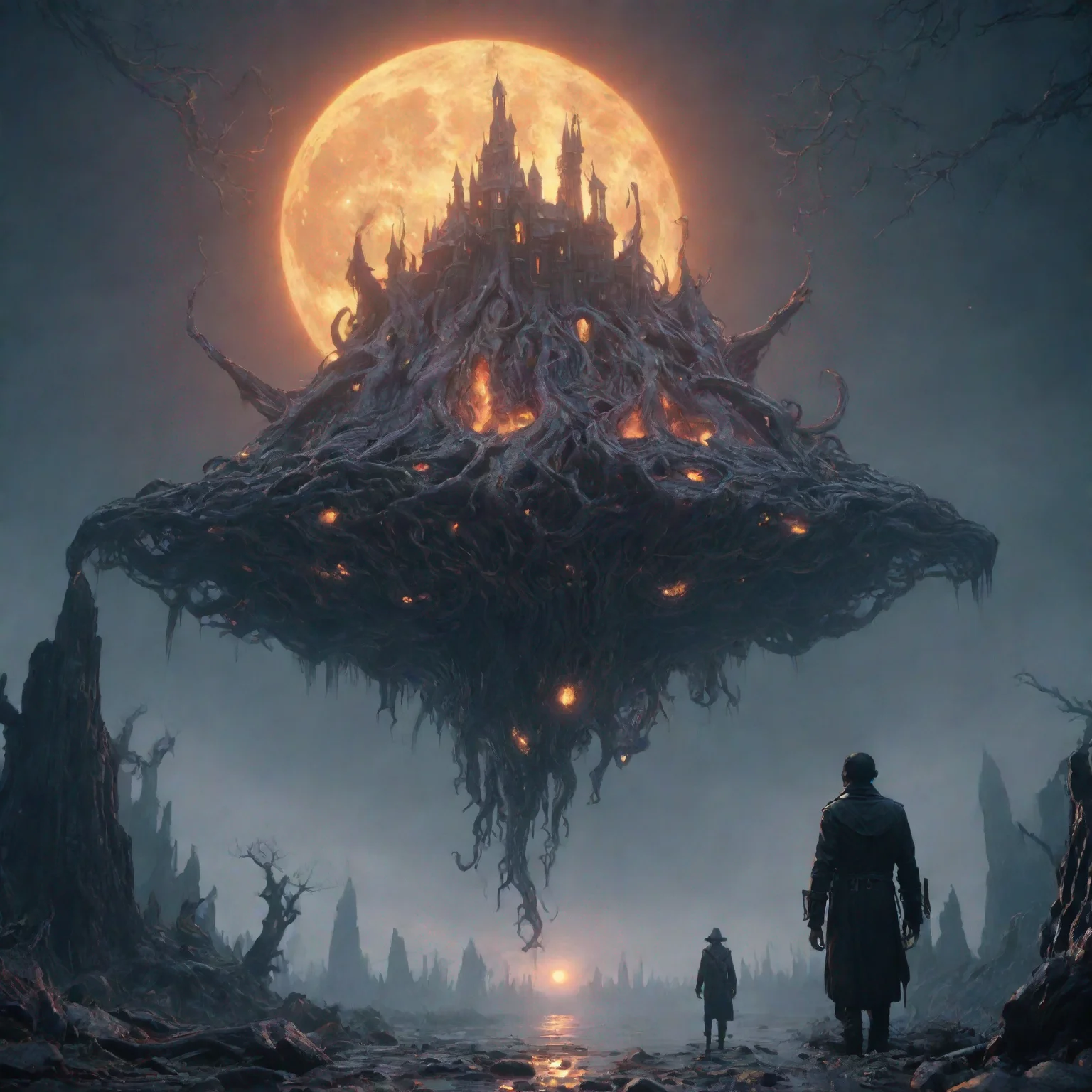 aitrending eldritch horrorend of the world otherworldly volumetric reflections unreal engine octane render cinematic realistic artw good looking fantastic 1