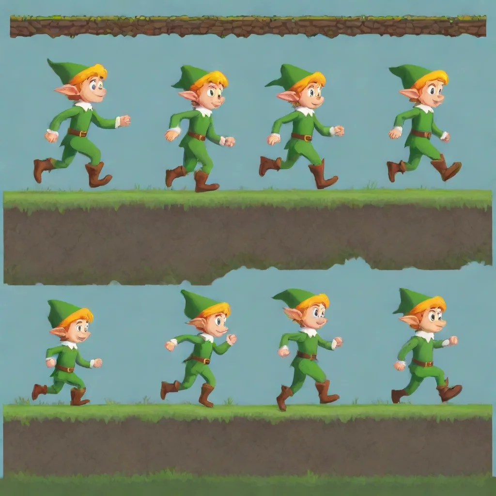 trending elf boy tileset run jump animation good looking fantastic 1