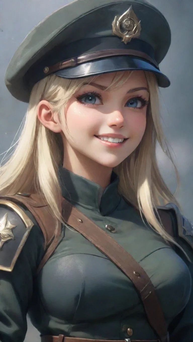 aitrending epic anime hd soldier smile character poster waist up artstation stunning fantasy art final fantasycore good looking fantastic 1 tall