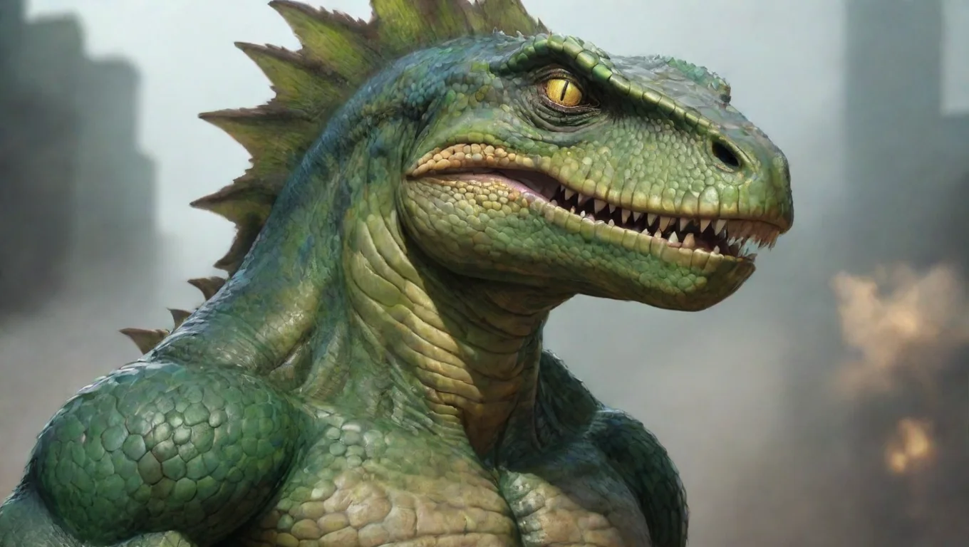 aitrending epic real stunning cartoon lizardman extremely powerful good looking fantastic 1 widescreen