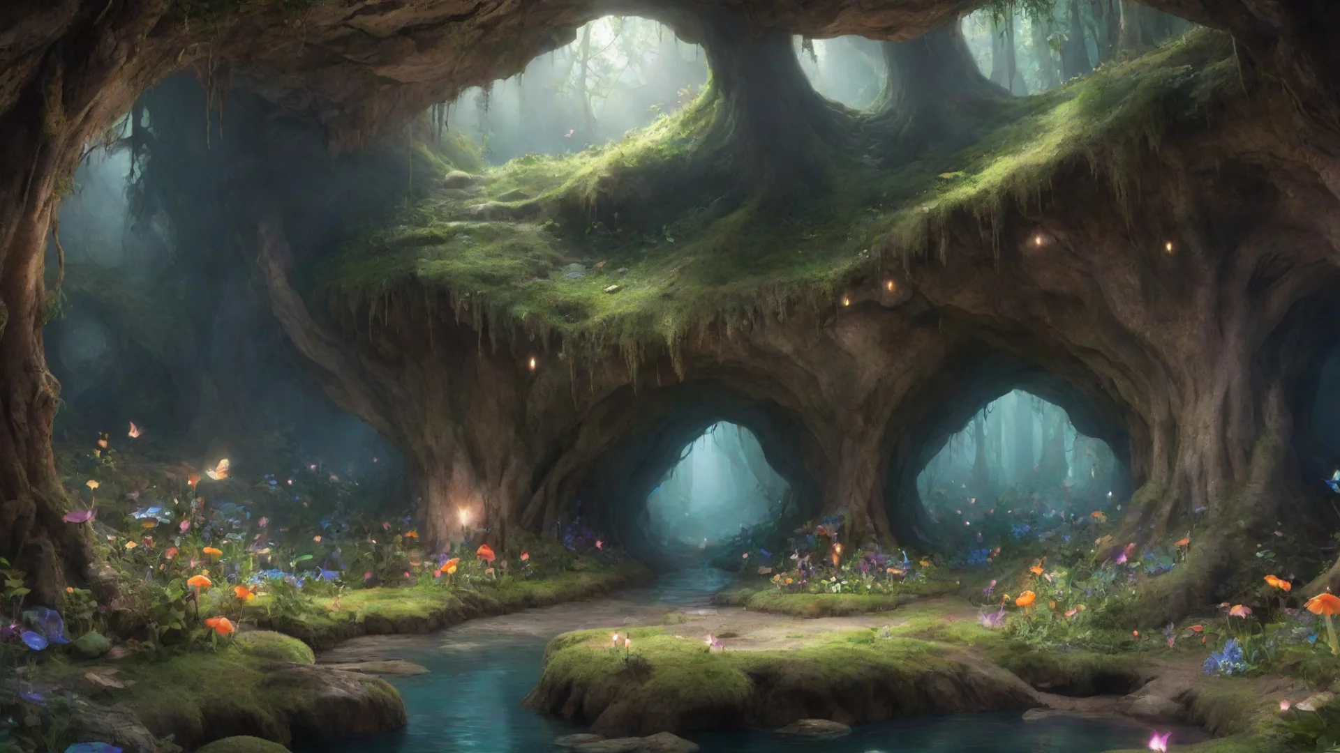 trending fairy forest cave good looking fantastic 1 wide