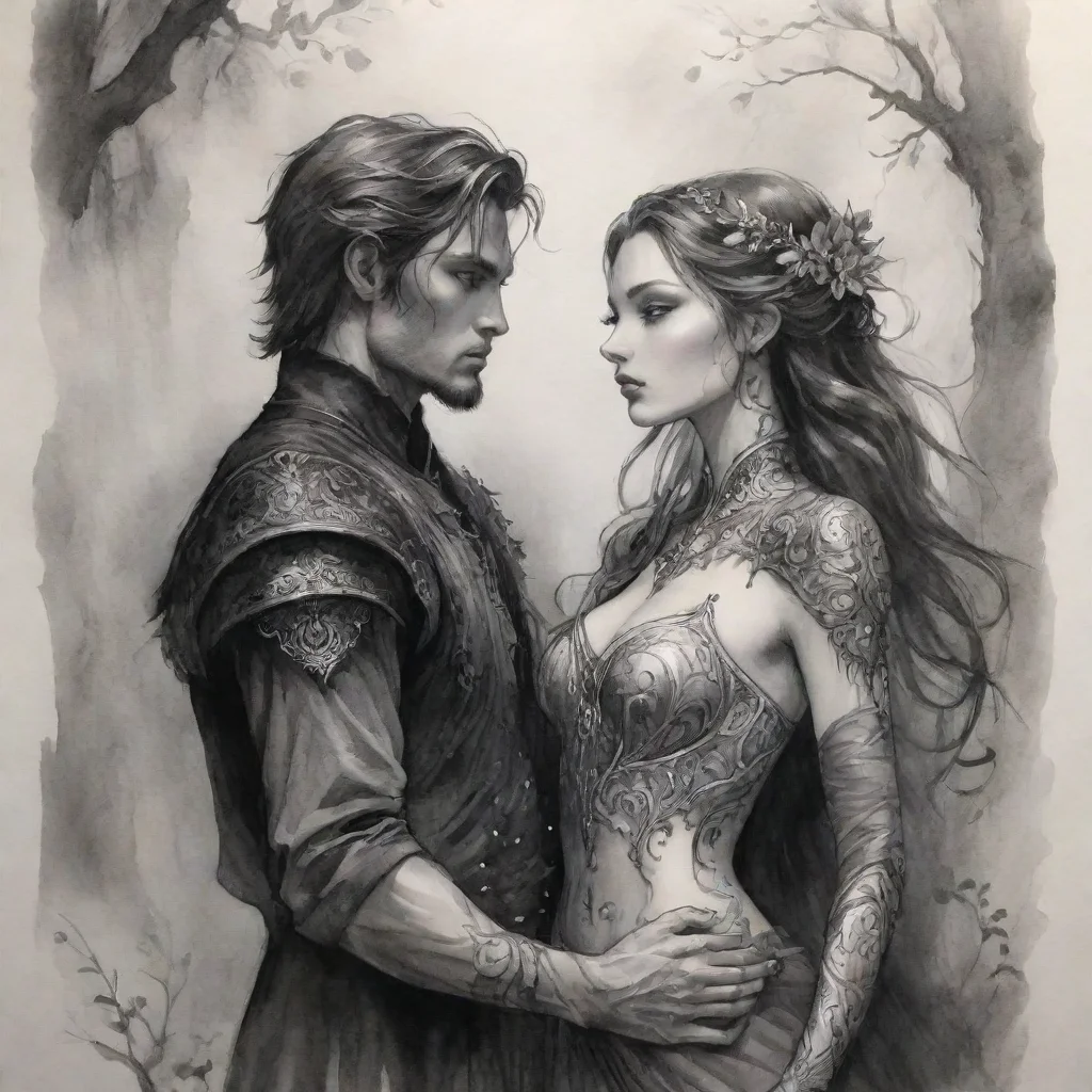 trending fantastic romantic fantasy art ink drawing good looking fantastic 1