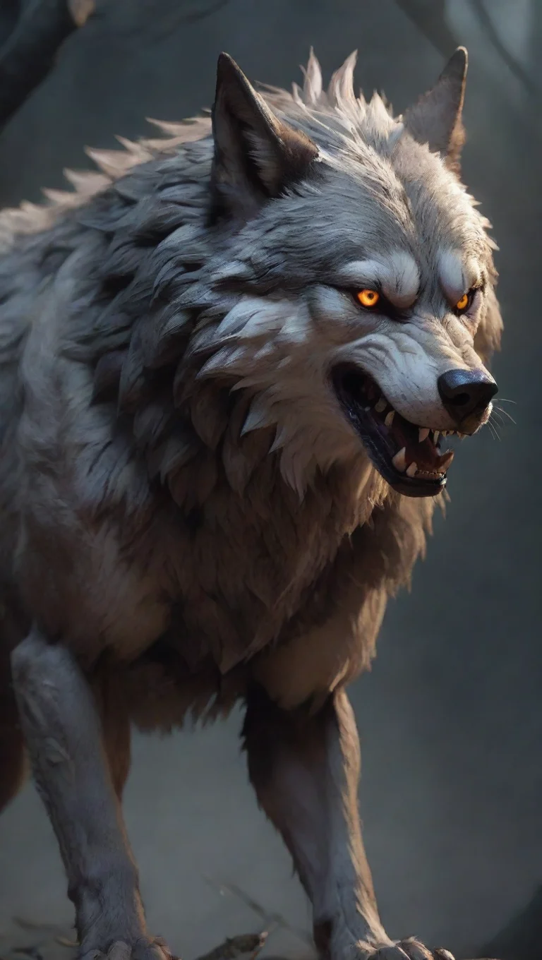 aitrending fearsome wearwolf detailed aesthetic hd epic artstation trending best quality good looking fantastic 1 tall