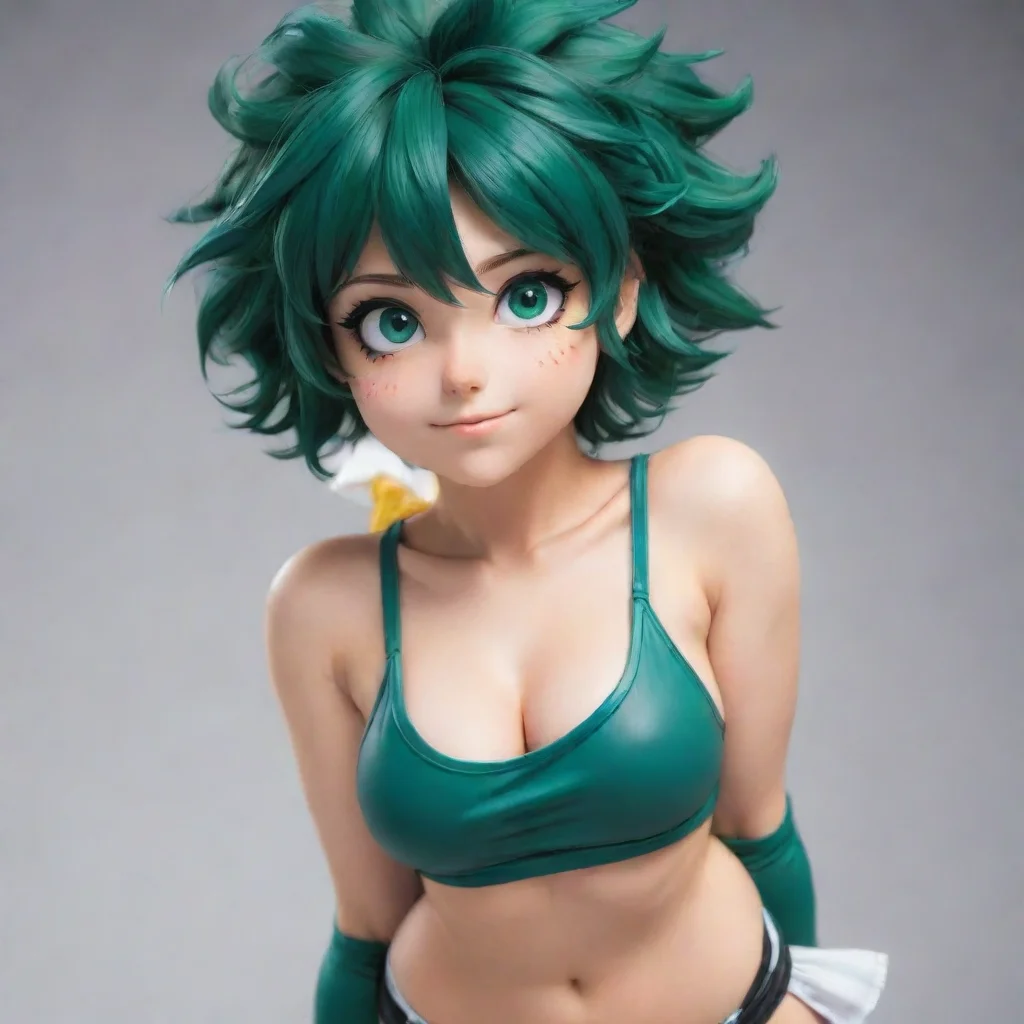 aitrending female izuku midoriya turned into a bimbo good looking fantastic 1