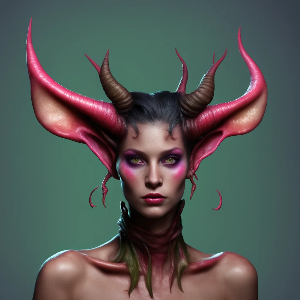 trending female slimy tiefling slug antennae good looking fantastic 1