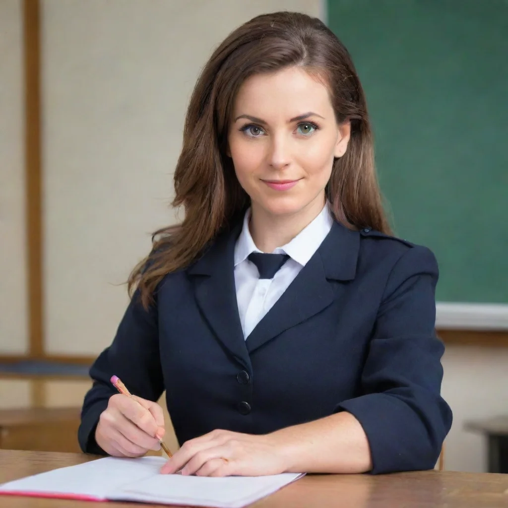 aitrending female teacher in uniform good looking fantastic 1