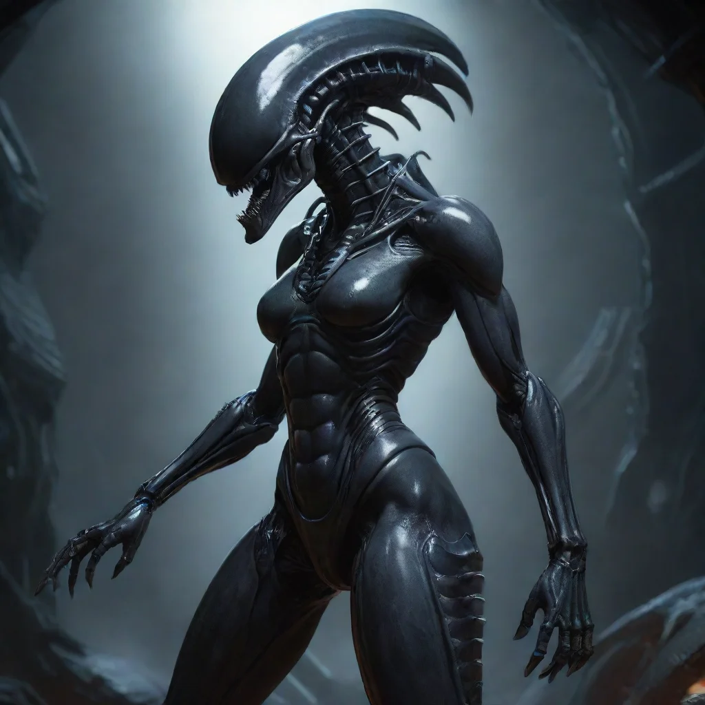 aitrending female xenomorph  confident engaging wow artstation art 3 good looking fantastic 1