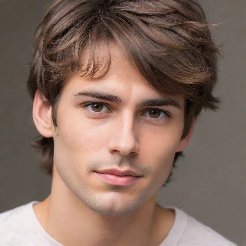 trending feminine man with brown hairs good looking fantastic 1