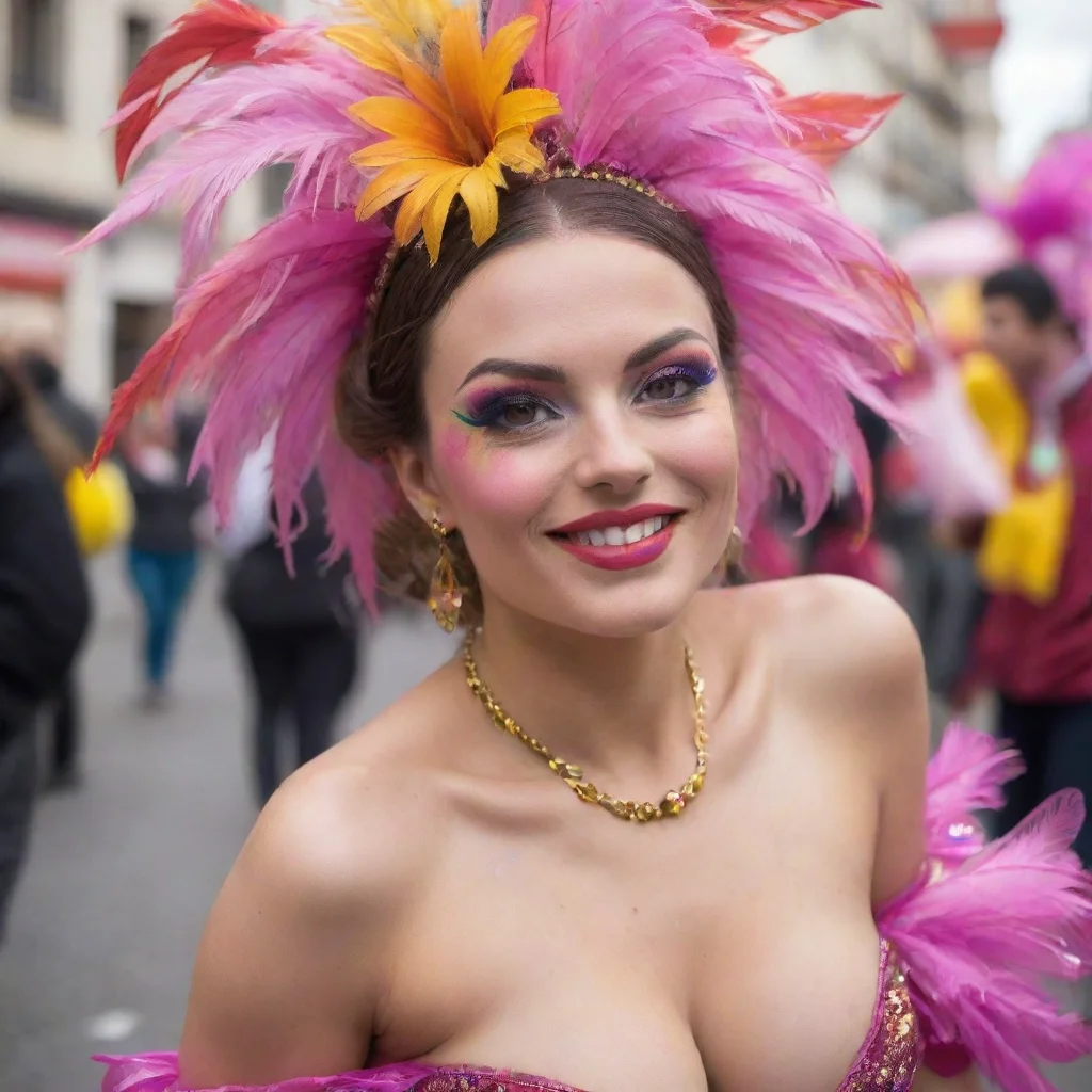 aitrending femme dans un carnavale nu good looking fantastic 1