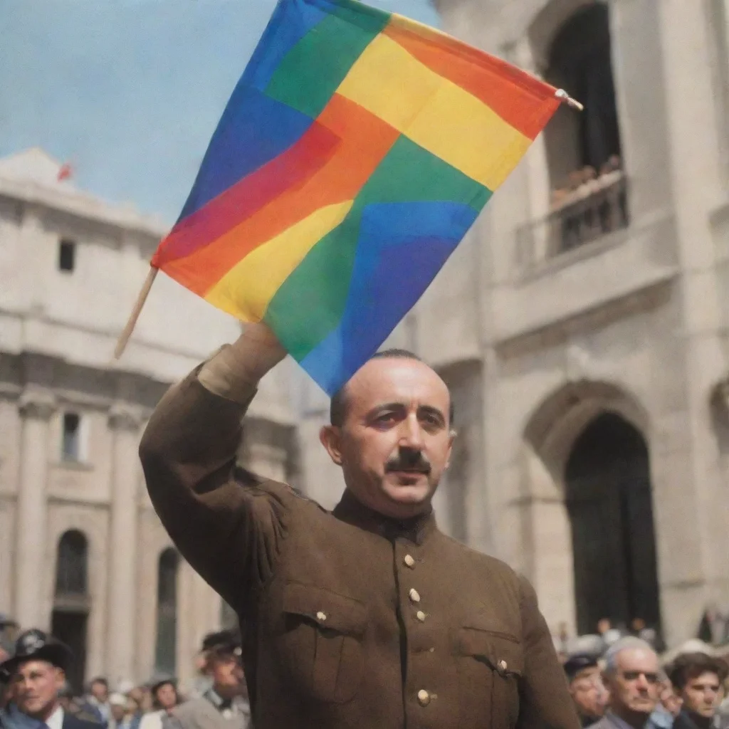 aitrending francisco franco bahamonde raising an lgbtq flag good looking fantastic 1