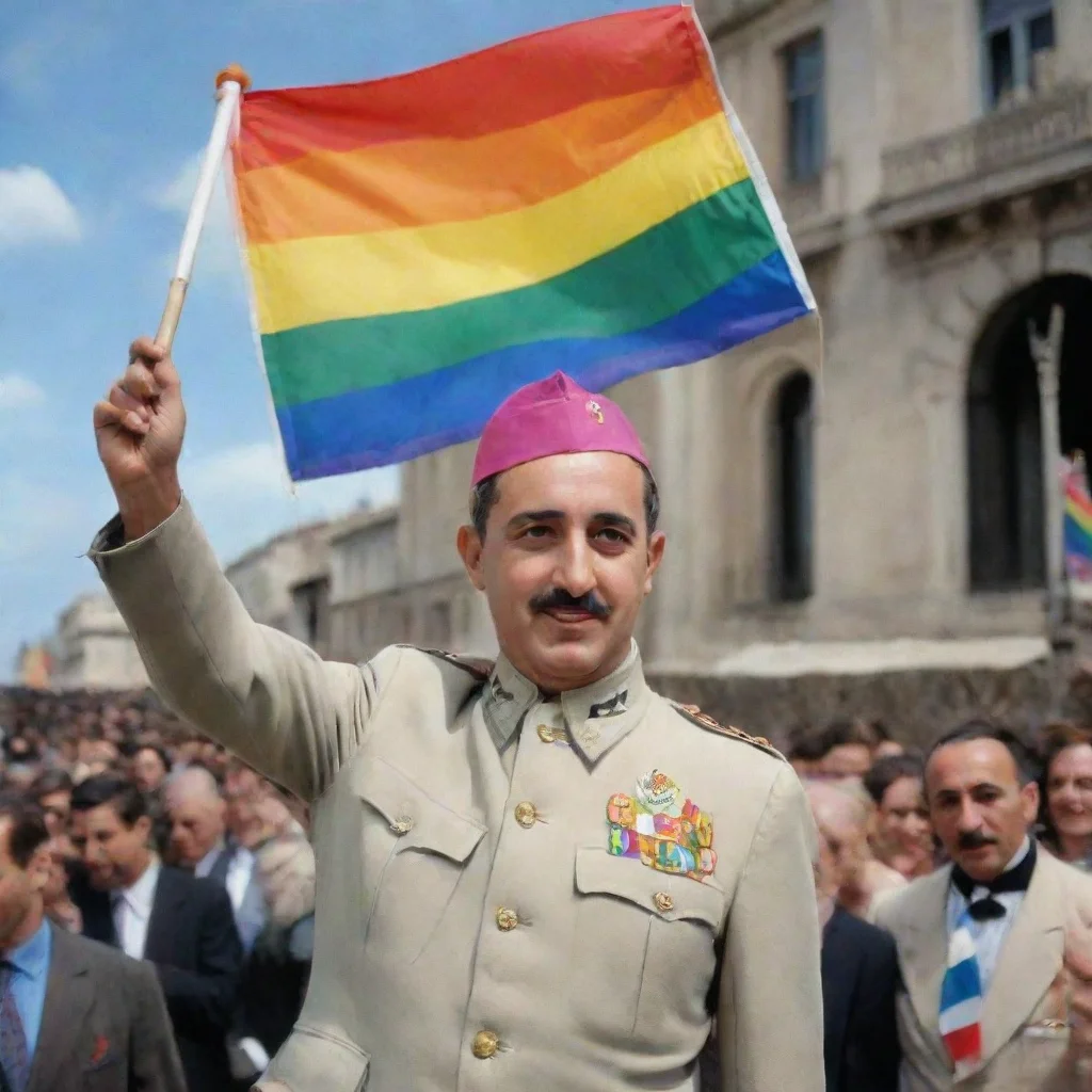 trending francisco franco bahamonde waving an lgbtq flag good looking fantastic 1