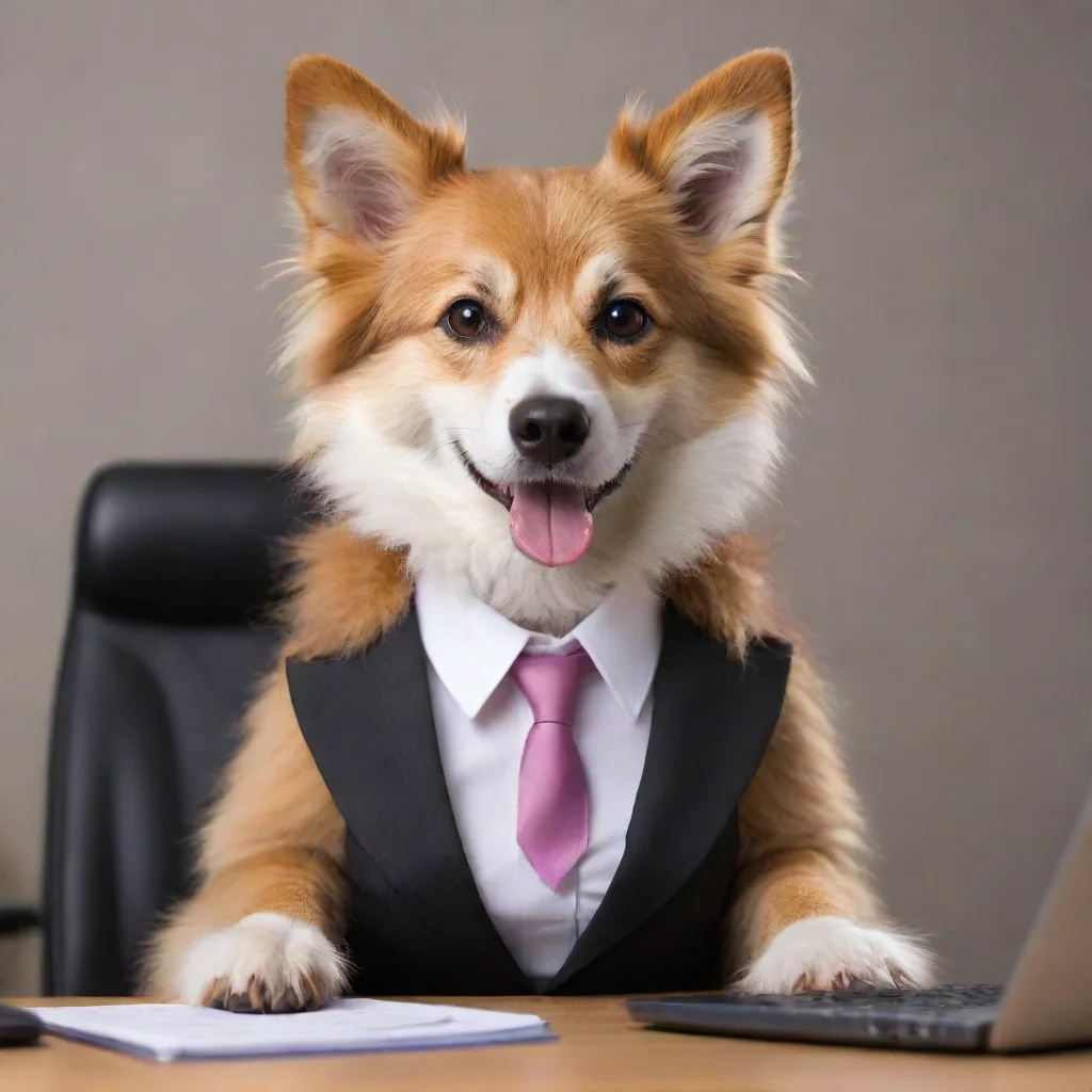 trending furry dog businesswoman good looking fantastic 1