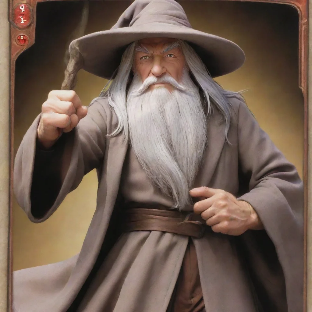 aitrending gandalf flexing brown yugioh cards good looking fantastic 1