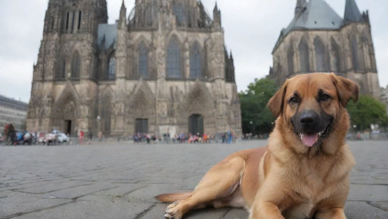 aitrending german dog in front of cologne cathedral good looking fantastic 1 widescreen