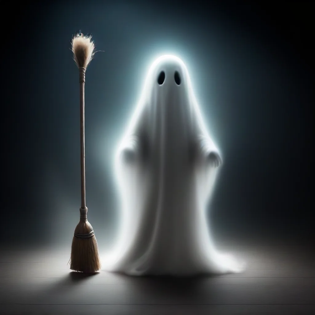 trending ghost with broom stick good looking fantastic 1