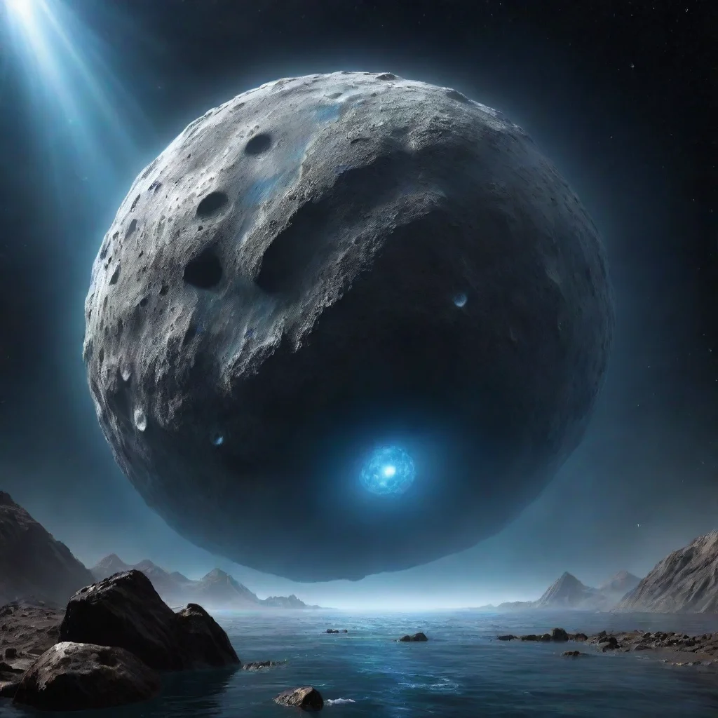 trending giant asteroid made of pure water shpere floating huge ominous hd good looking fantastic 1