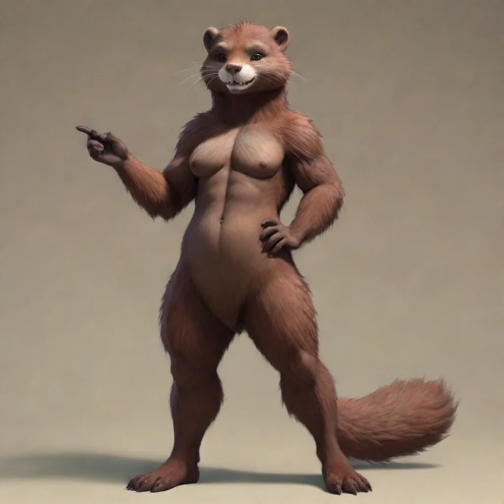 aitrending giant furry anthro mink good looking fantastic 1