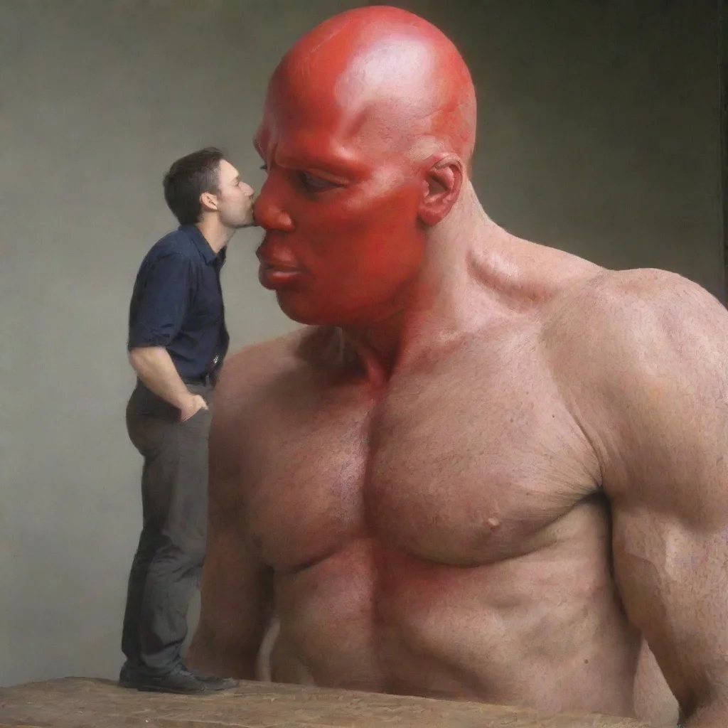 trending giant man kissing good looking fantastic 1