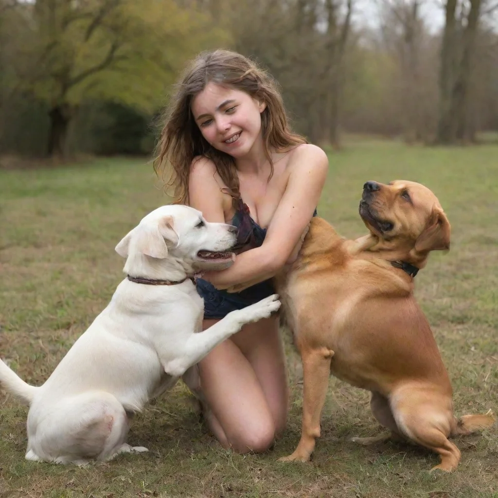 trending girl getting knotted by dogs good looking fantastic 1
