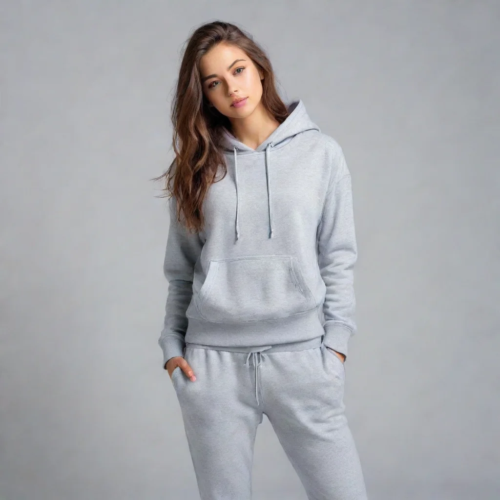 trending girl in a hoodie and pants good looking fantastic 1