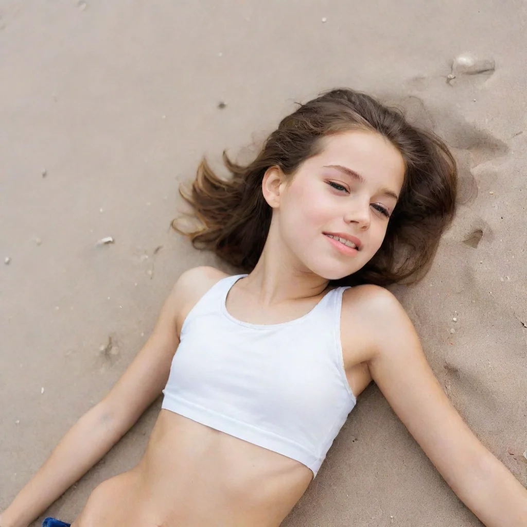 trending girl lying on beach good looking fantastic 1