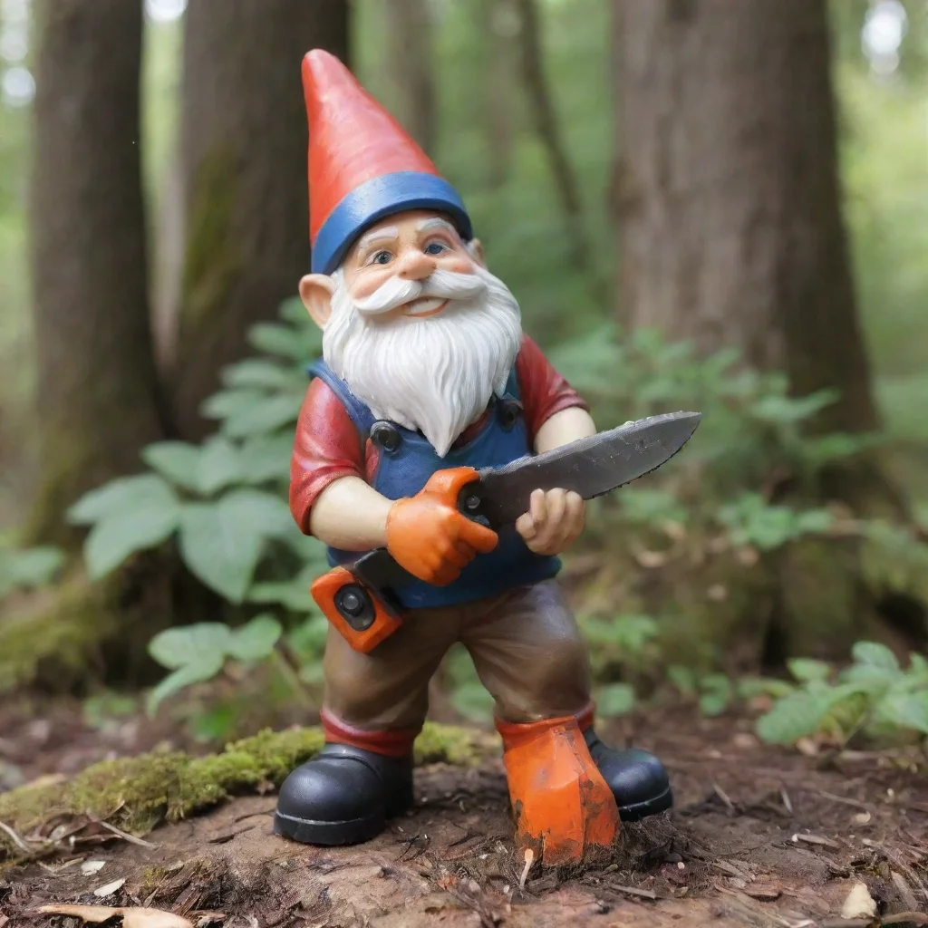 trending gnome with chainsaw good looking fantastic 1