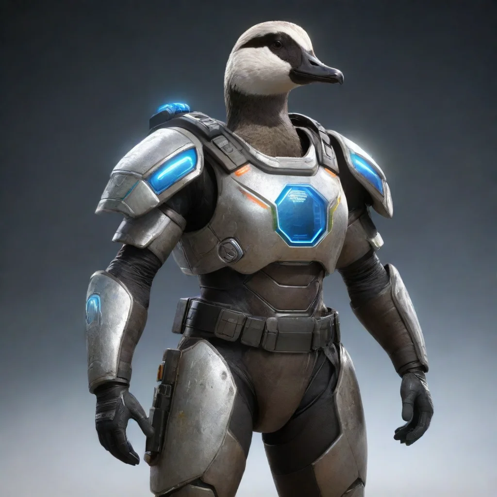 trending goose with lazers armor futureistic hd detailed good looking fantastic 1