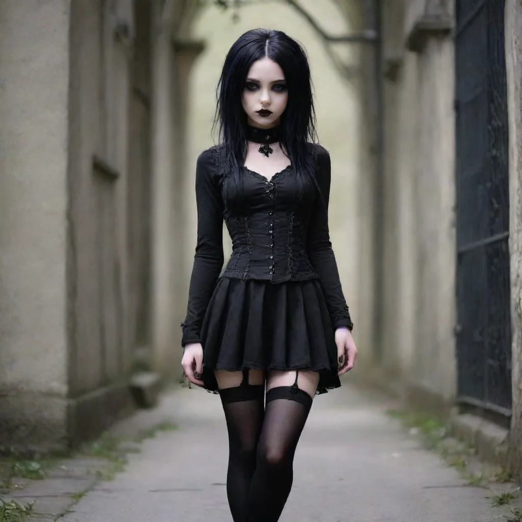 trending goth girl  good looking fantastic 1