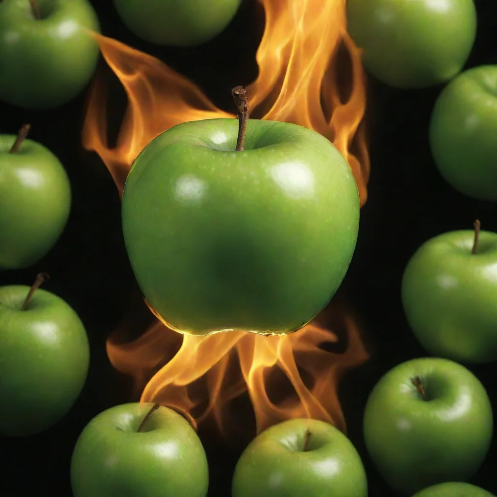 trending green apple fire good looking fantastic 1