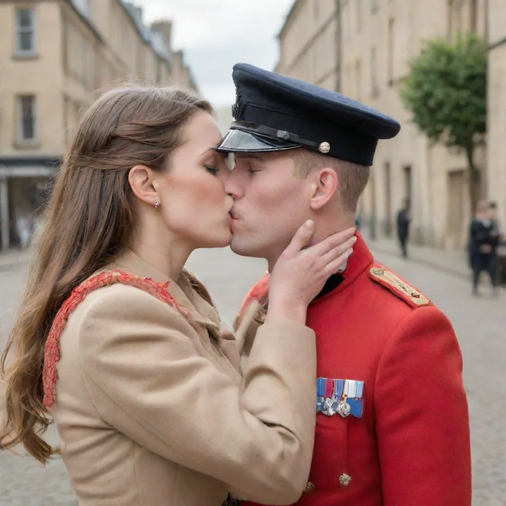 aitrending guardsman and guardswoman kissing good looking fantastic 1
