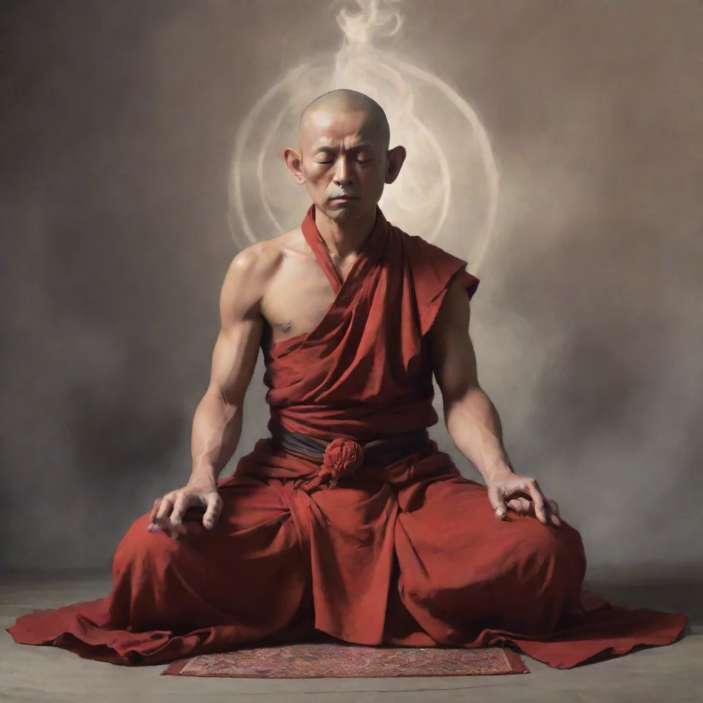 trending half demon half monk meditation  good looking fantastic 1