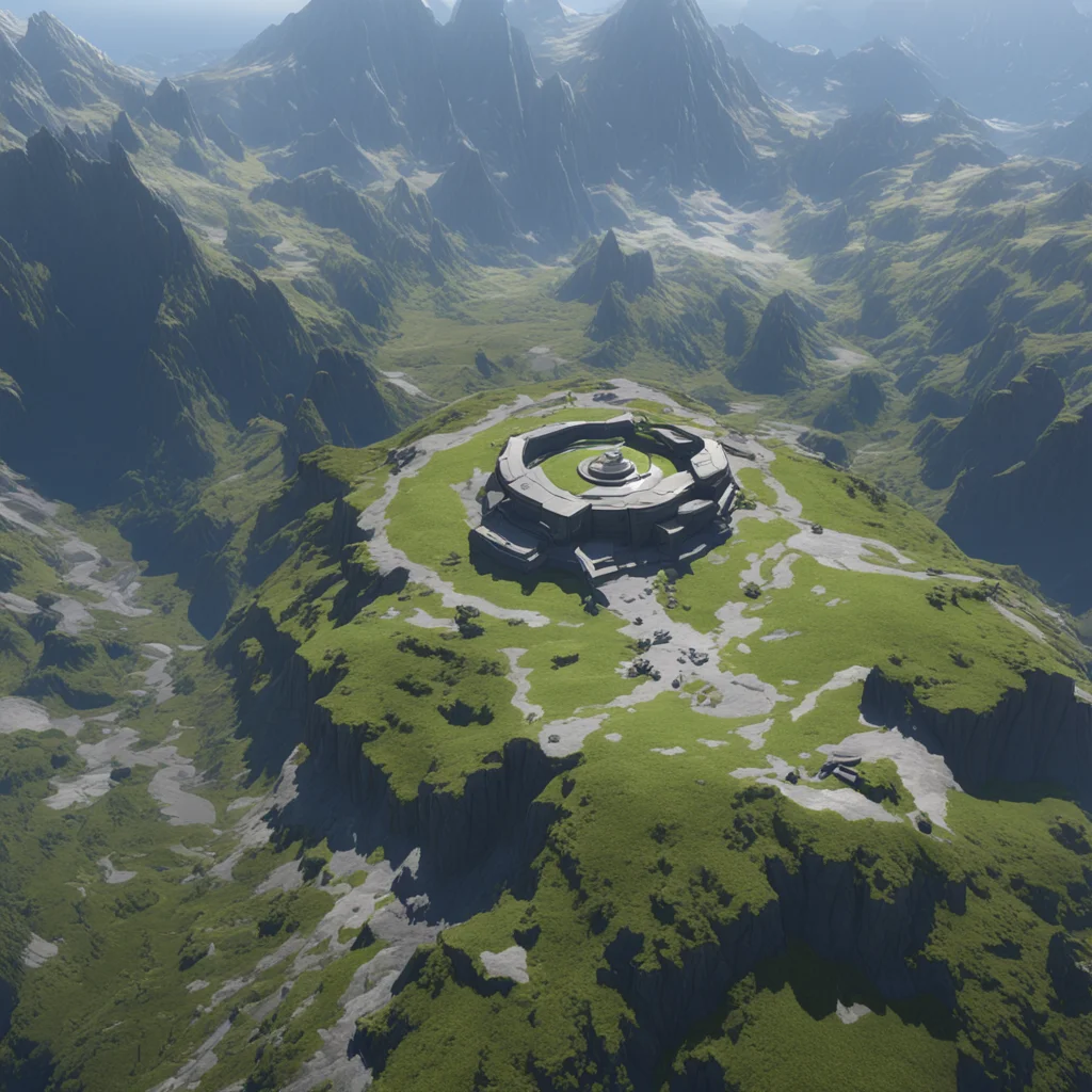 aitrending halo infinite video game environment viewed from above alpine environment environment art trending on artstation ar 169 good looking fantastic 1