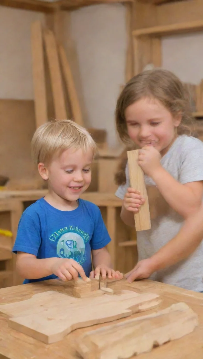 trending happy kids building woodcraft good looking fantastic 1 tall