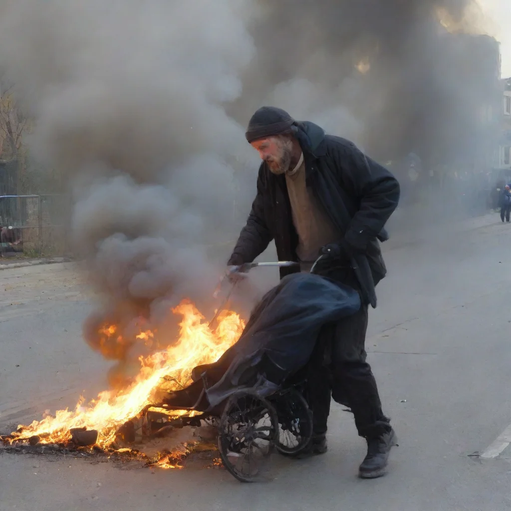 aitrending homeless man setting a baby in a buggy on fire good looking fantastic 1