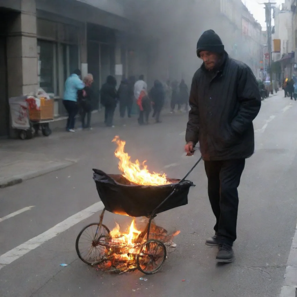aitrending homeless man setting a baby in a pram on fire good looking fantastic 1
