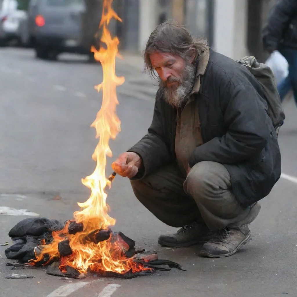 aitrending homeless man setting a baby on fire good looking fantastic 1