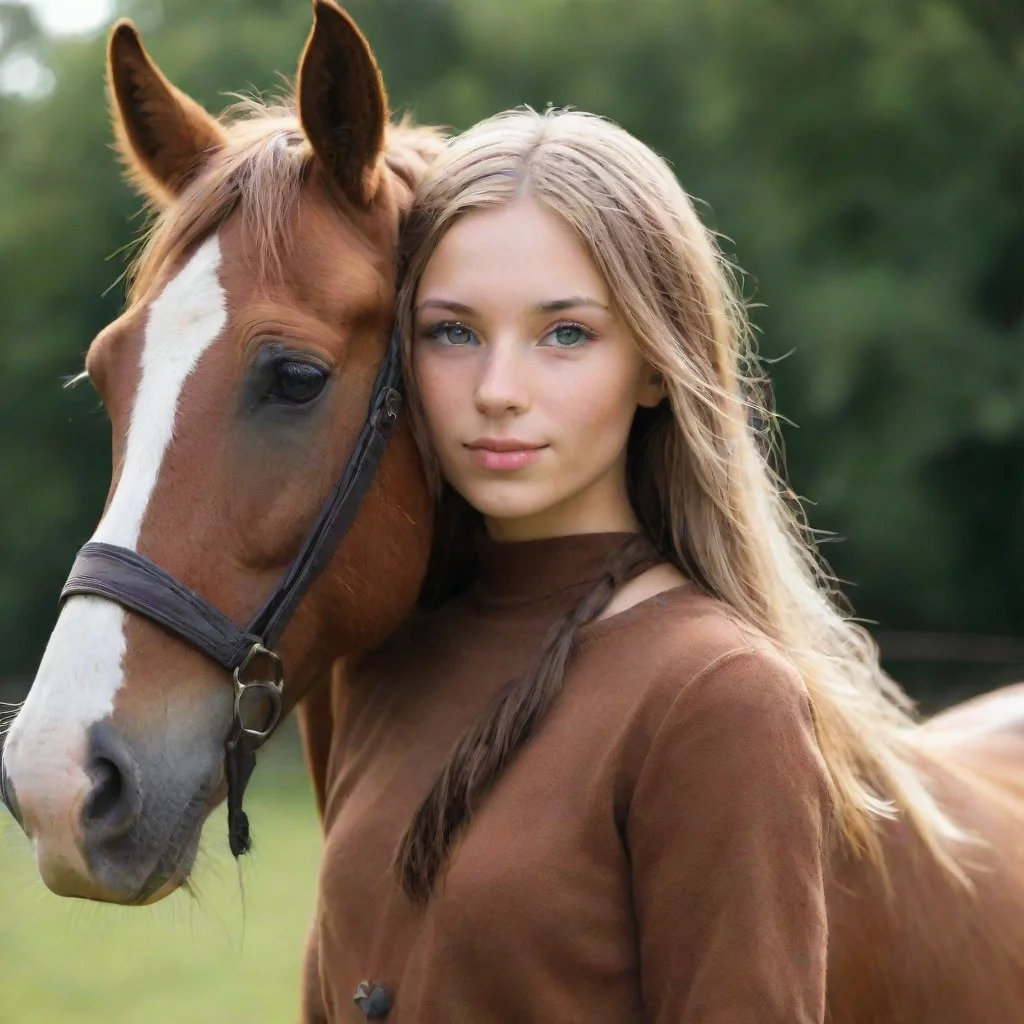 trending horse girl good looking fantastic 1