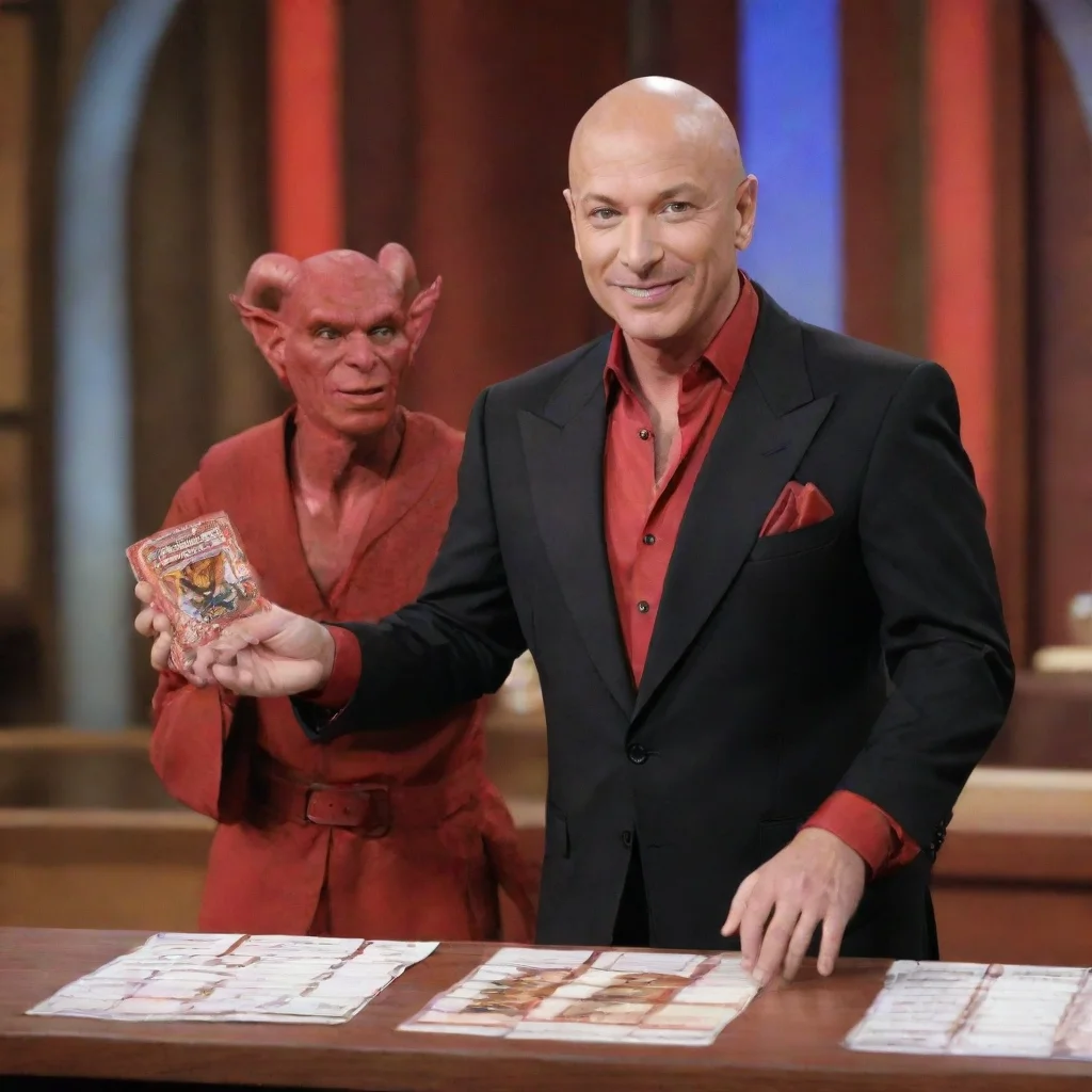 trending howie mandel as a tiefling from dungeons and dragons presenting a deal or no deal case good looking fantastic 1