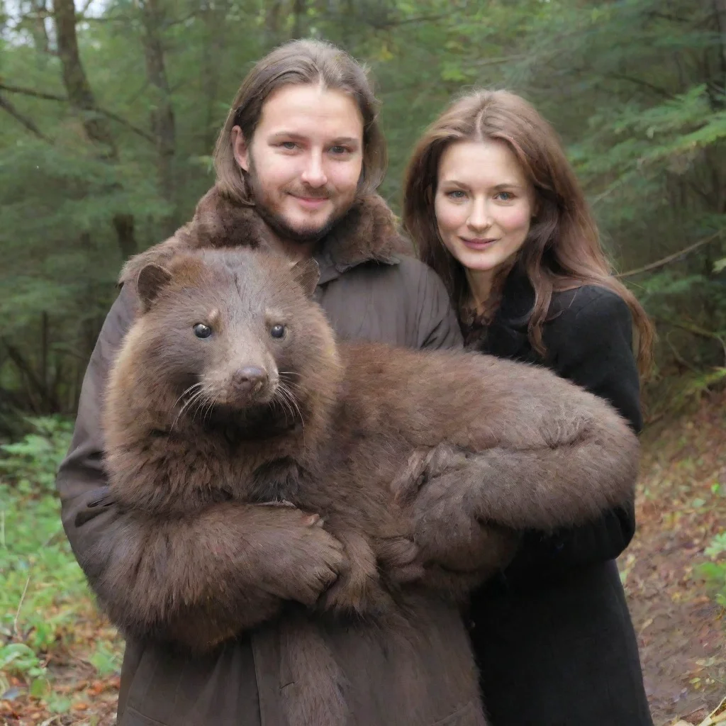 aitrending human caught by big brown furred minks good looking fantastic 1