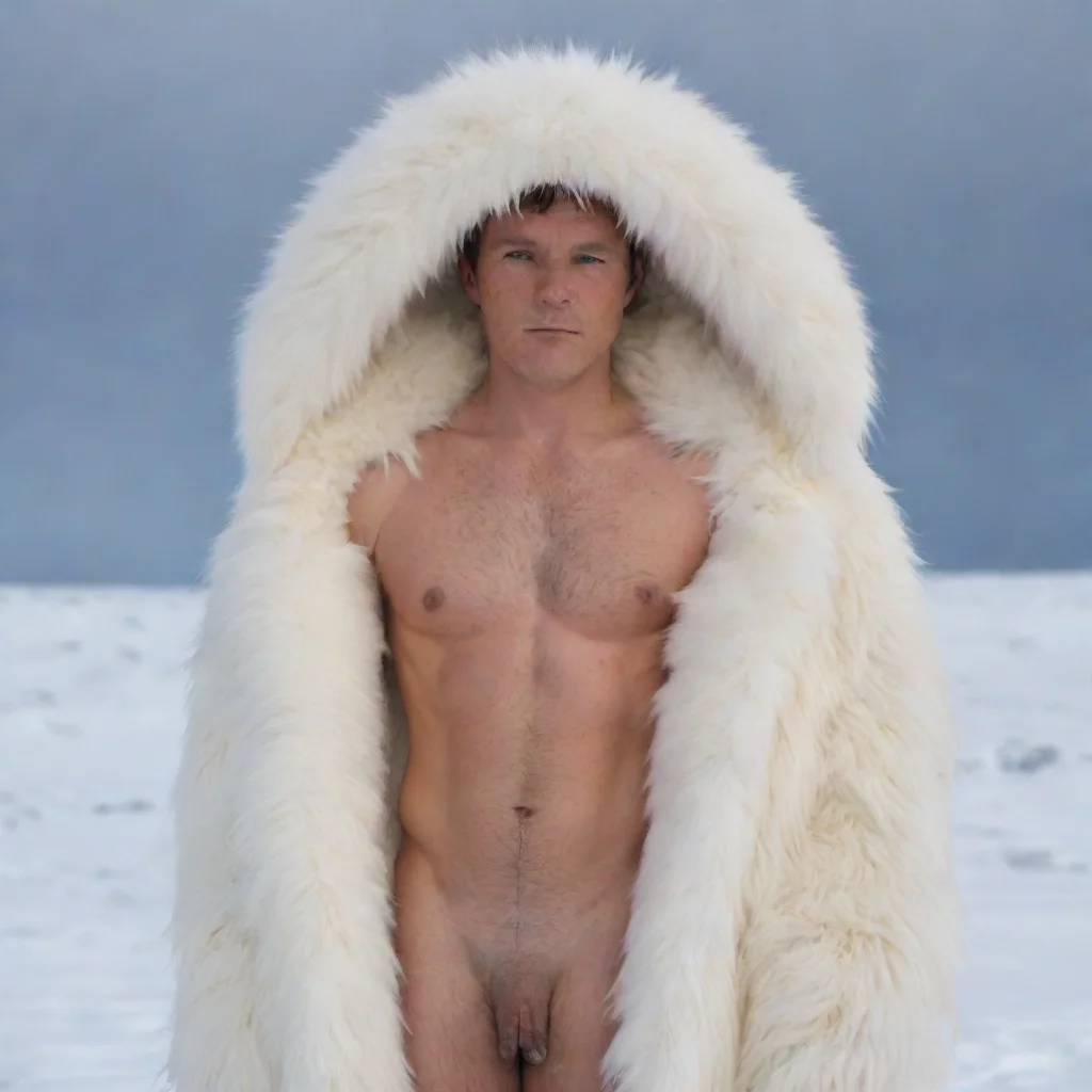 trending human male covered in arctic fur good looking fantastic 1