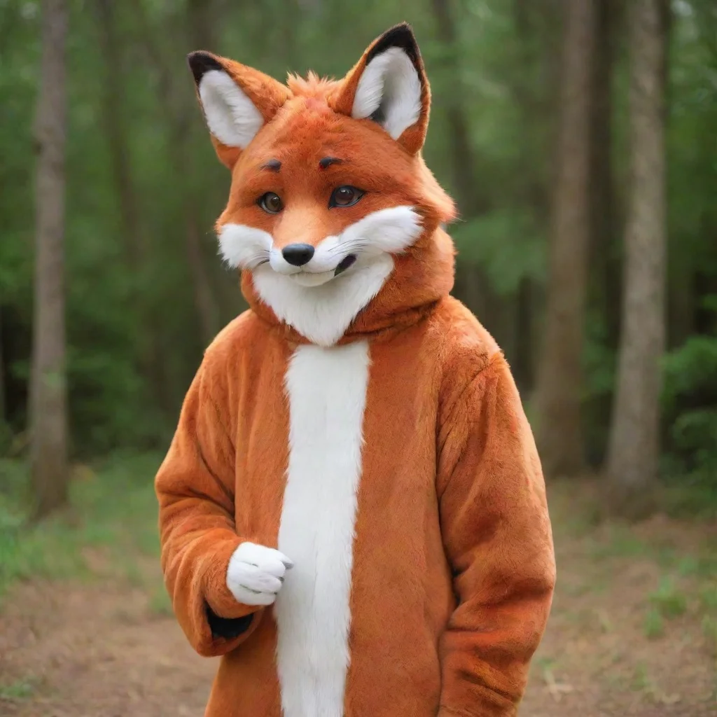 trending human male in a red fox fursuit good looking fantastic 1