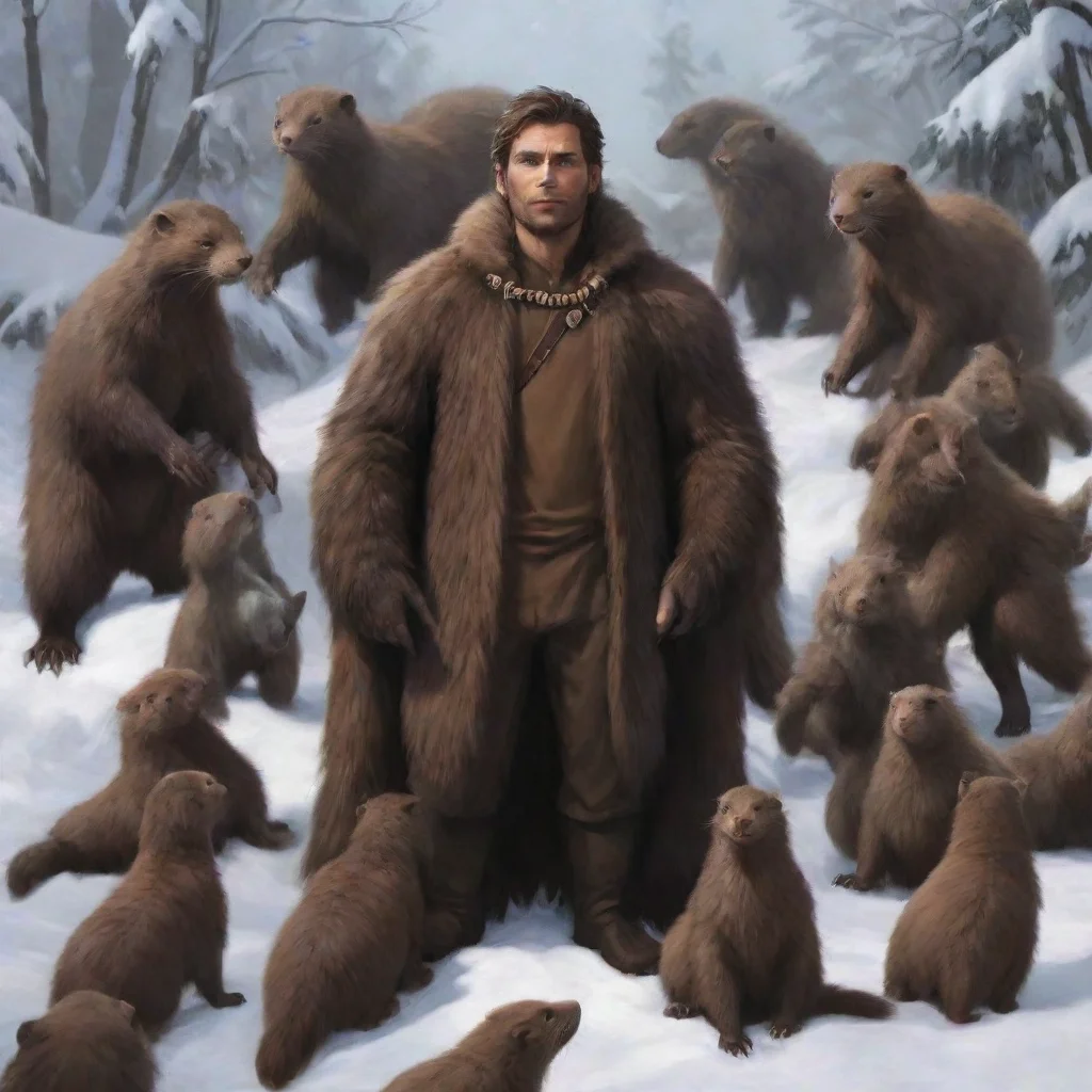 aitrending human surrounded by giant mink anthros good looking fantastic 1