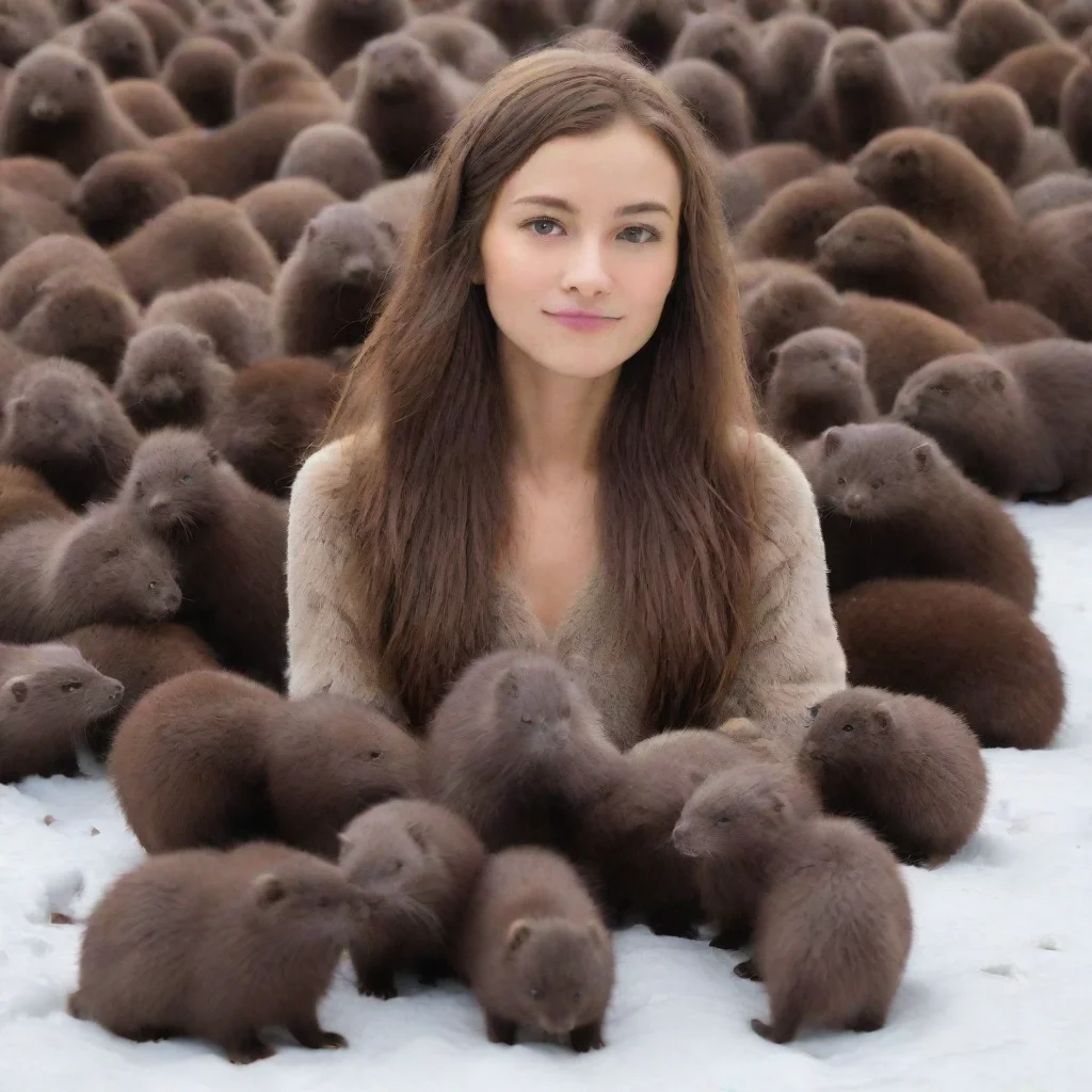 aitrending human surrounded by minks good looking fantastic 1