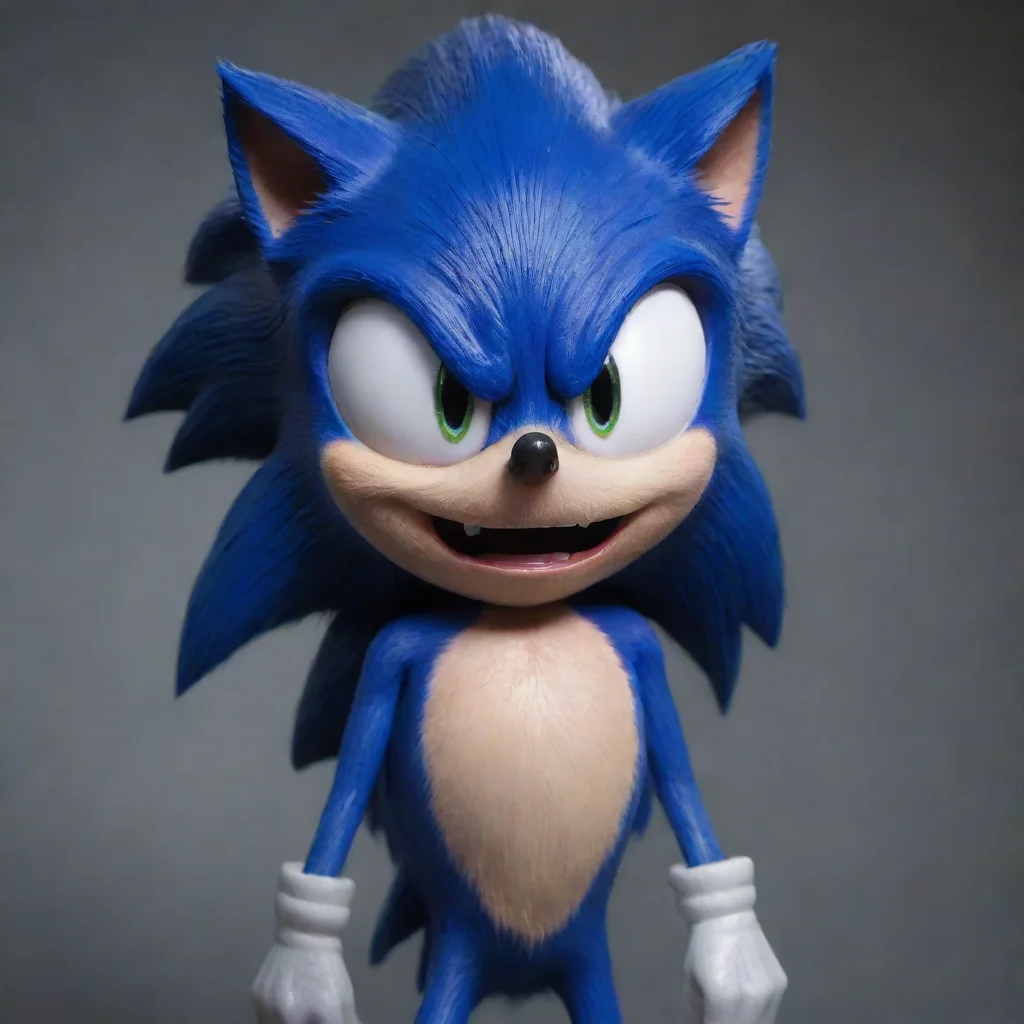 aitrending hyper realistic sonic.exe     detailed disturbing dark    horror  good looking fantastic 1