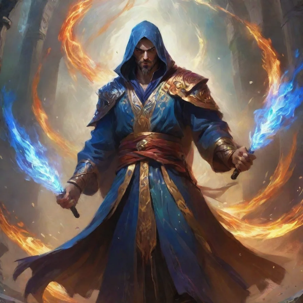 aitrending impressionist abstract cinematic epic mage male hd wow  good looking fantastic 1