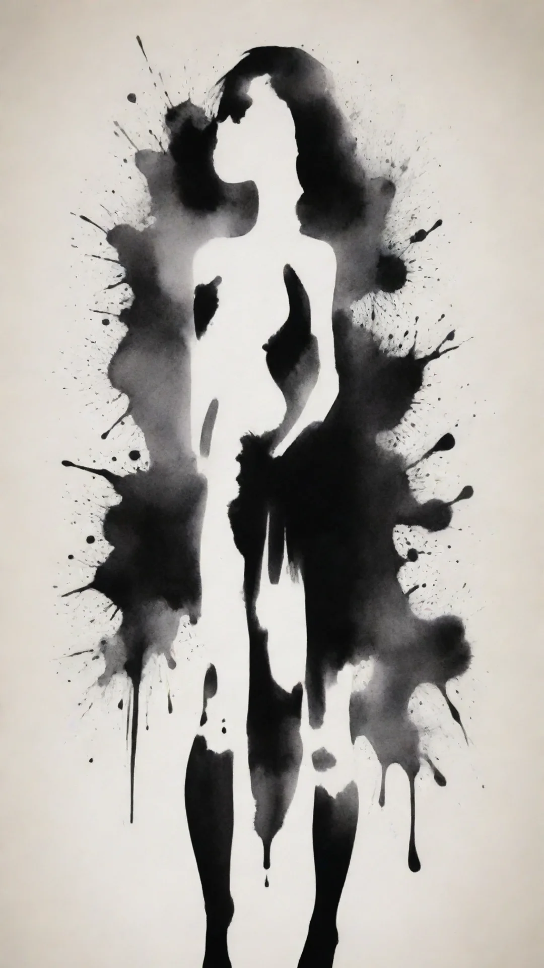 trending ink blot woman good looking fantastic 1 tall